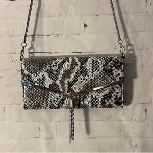 3/$15 MOTF Premium Snakeskin Over the Shoulder Clutch